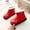 F-170Red, variant on ZHOGXU Big Girls Boots Flat Sole Soft Sole Non Slip Solid Color Plush Comfortable Fashion Shoes For Casual Daily Wear Black 21