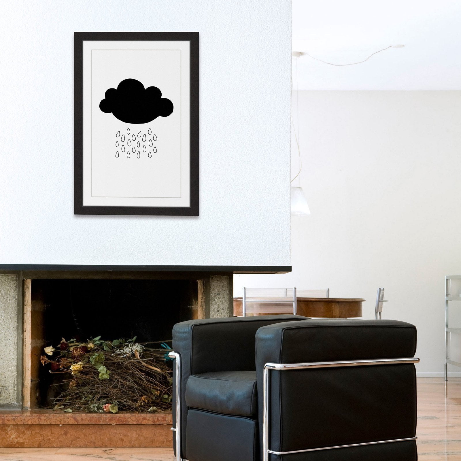 "Black Cloud" Framed Painting Print