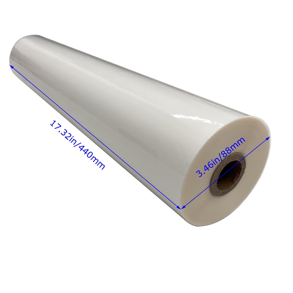 INTSUPERMAI Glossy Bopp Film UV Hot 1 Roll Luster Thermal Laminating Film for A2 Laminator 17.3"*656'