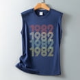 thumbnail image 4 of Pompotops T-Shirt Sans Manches à Col Rond Imprimé Décontracté pour Femmes, 4 of 5