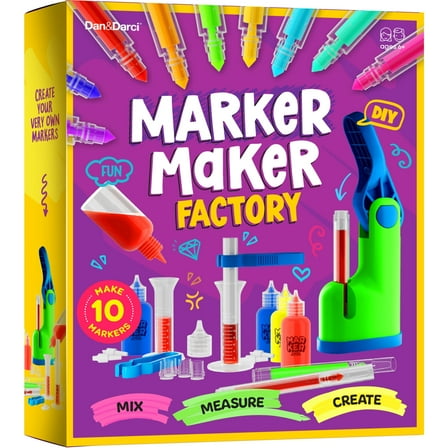 Marker Making Kit for Kids - Arts and Crafts for Kids Ages 6 7 8 9 10 11 12 Year Old - Crafts for Girls 8-12 - Girl Birthday Gift - Summer Activities - Art Craft Kits Gifts Toys Age 6-8, 8-12