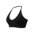 thumbnail image 4 of Deago Halter Bra for Women Longline Yoga Sports Bra Wireless Seamless Padded Backless Bralette with Adjustable Strap (Black, M), 4 of 9
