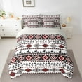 thumbnail image 2 of Castle Fairy Southwestern Aztec 7-Piece Full Bohemian Animal Deer Reversible Hippie Bedding Set, 2 of 8