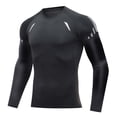 thumbnail image 1 of pstuiky Camisas de vestir de manga corta para hombre, Camiseta deportiva de manga corta raglán con cuello redondo, ajustada y resistente para hombre camisetas de hombre xxl, 1 of 7