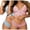 F-Light Blue, variant on Levmjia 2PC Womens Lace Lingerie Set Ruffled Trim Wireless Adjustable Spaghetti Strap V Neck Bra And Bow Decor Thong Set Bedroom Honeymoon Dates Romantic