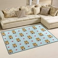 thumbnail image 2 of Dreamtimes Lightweight Soft Area Rugs 31x20 Inch, Bear with Camera and Hearts Floor Mat Doormat for for Rooms Entrance Hardwood Floor Living Room 2'7" x 1'8"） Nursery Rugs, 2 of 6