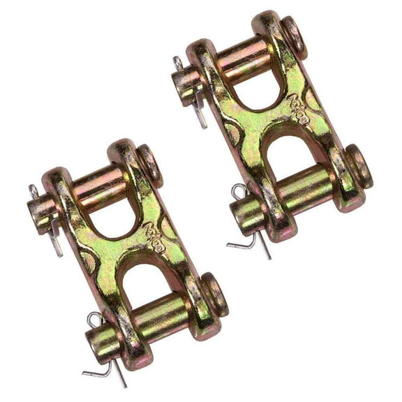 3/8" Double Clevis Hook - Grade 70 - 2 Pack