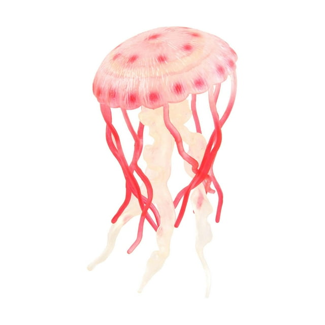 HILABEE Jellyfish Model Marine Creatures Model Realistic Sea Animals Soft Pink
