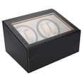 thumbnail image 2 of Peahefy Electric Watch Winder,Watch Winder for 4 Automatic Watches + 6 Grids Watch Storage Case Quiet Motor Multiple Rotation, Watch Winder Box, 2 of 8