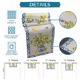 thumbnail image 6 of Summer Lemons Table Runner 72 Inches, Farmhouse Fruit Blue Geometric Beige Linen Bed Runner Dresser Scarves Tabletop for Indoor Outdoor Parties/Ceremony/Banquet, 18" x 72", 6 of 9