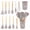 Gray, variant on 12 Pieces Food Grade Silicone Kitchen Utensil Set Non Stick Cookware Friendly Cooking Spatula Soup Spoon Household Full Kitchen Tool Kit