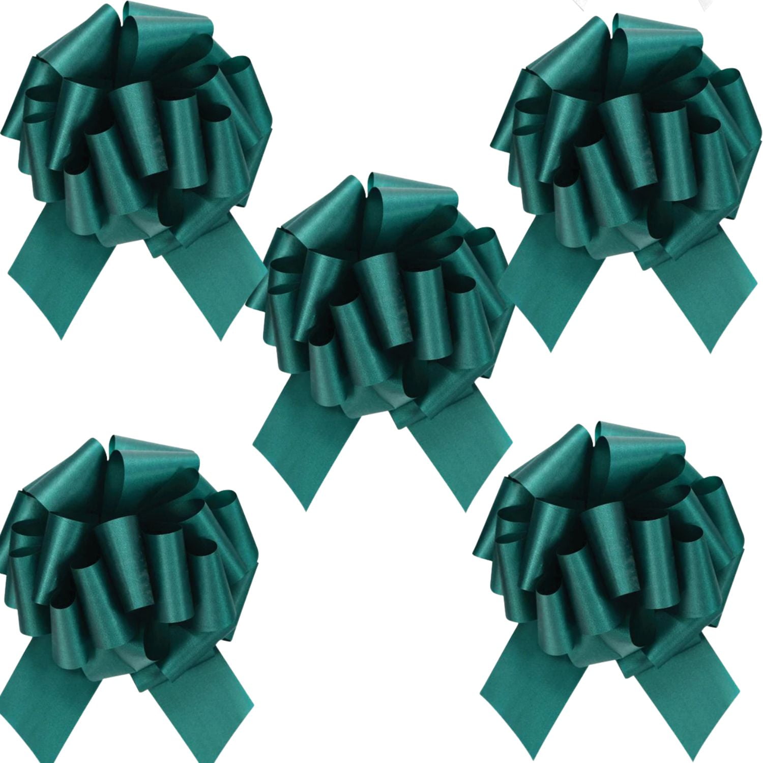 LoonBalloon #5 Perfect Gift Bow 4 inches‚ Hunter Green (10-Pack)