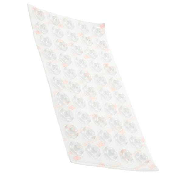 Drawer Bumpers for Cabinet Doors 50 Pcs Anti-collision Stickers Household Self Adhesive White