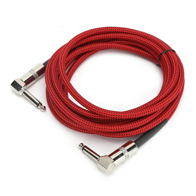 Guitar Cable 9.8FT, 6.35MM 1/4 Inch Audio Connection Wire, 6.35MM Male Jack Stereo Audio Balanced Line, for Electric Guitar Bass Mixer Microphone Stage