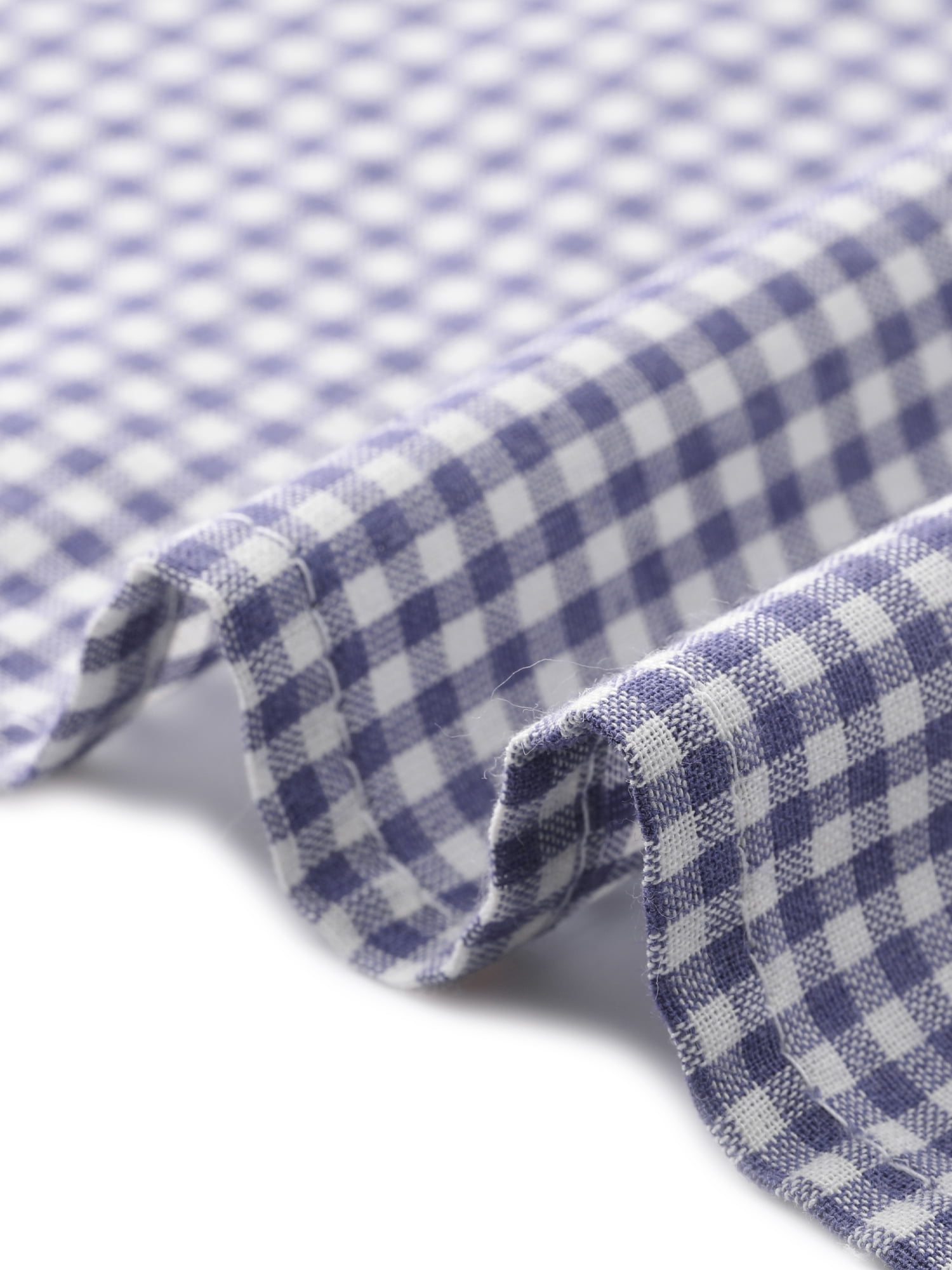 DARING DIVA Women's Plaid Puff Sleeves Vintage Gingham Blouses XS Purple