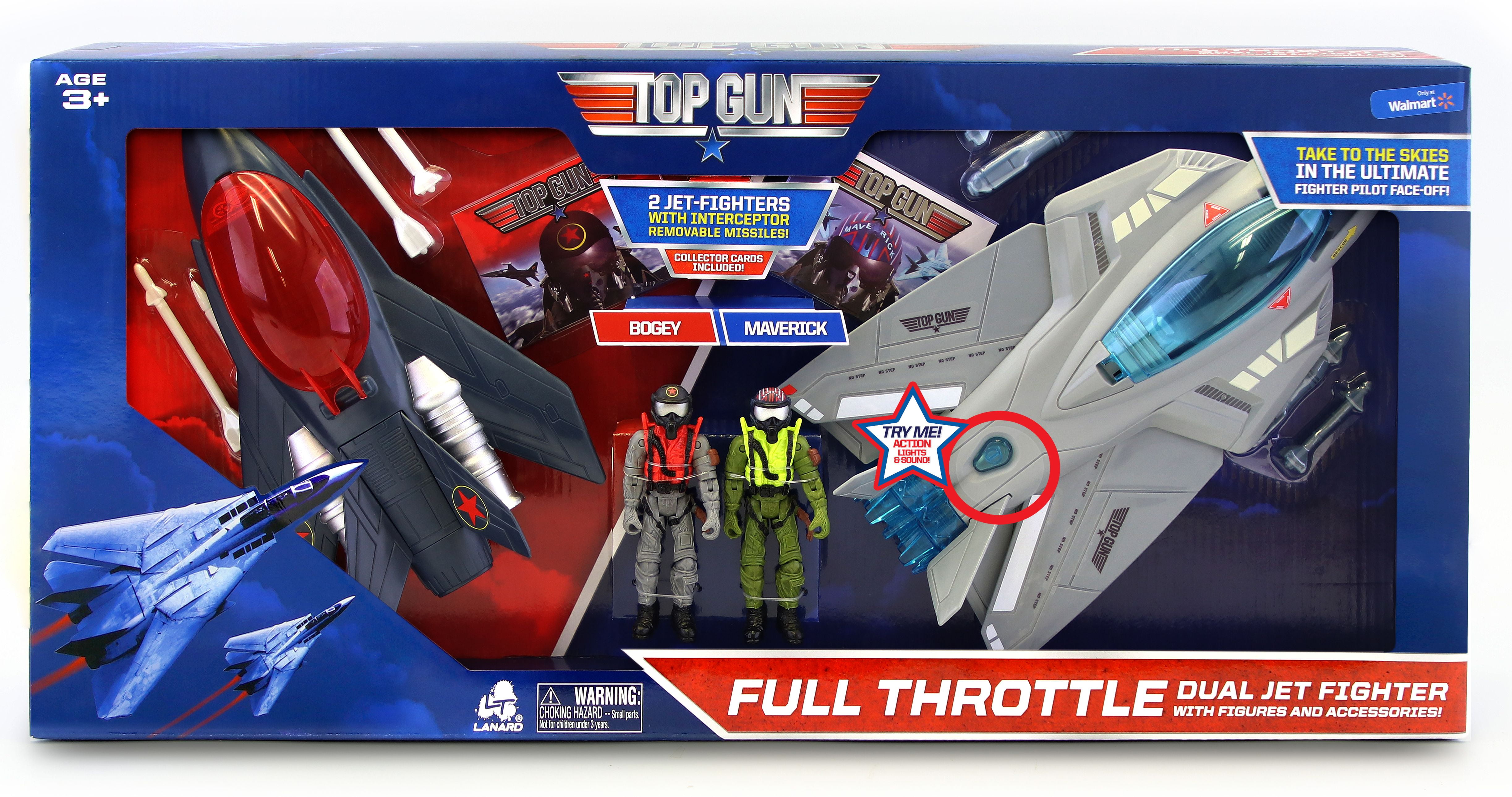Top Gun Full Throttle Dual Jet Fighter Figure Playset Walmart 2 Jets for sale online