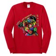 thumbnail image 3 of Dean Russo The Only Person Dog Lover Mens Long Sleeve Shirt, Red, Medium, 3 of 6
