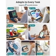 thumbnail image 5 of typecase Keyboard Case for iPad Pro 12.9 (6th/5th/4th/3rd Gen), Trackpad, 11-Color Backlit, 360 Rotatable with Pencil Holder - Pacific Blue, 5 of 9