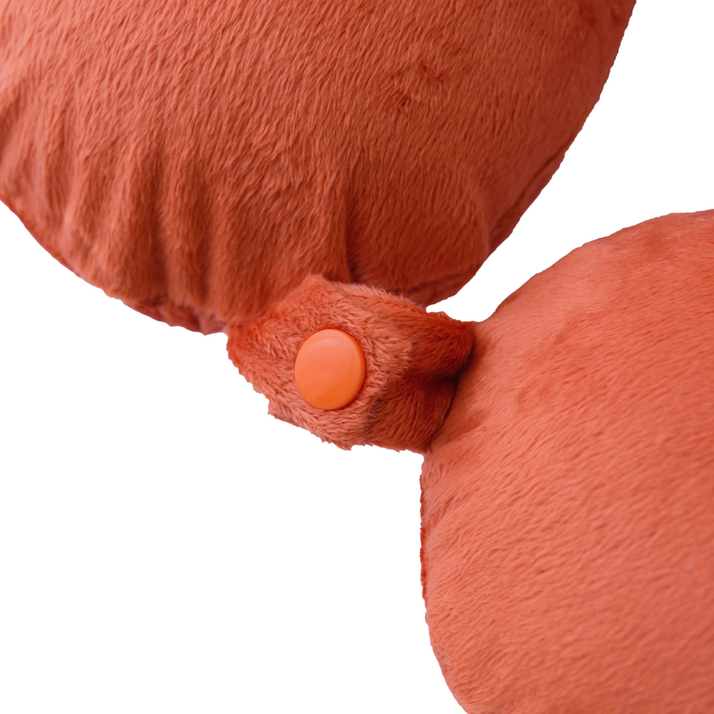 Bon Voyage Classic Memory Foam Travel Neck Pillow, Orange