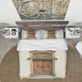 thumbnail image 2 of Designart 'Old Door With Gold Ornaments' Vintage Duvet Cover Set, 2 of 4