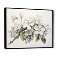 thumbnail image 2 of Designart "Apple Blossom Monochromatic gracefulness XXVIII" Apple Blossom Floater Framed Canvas Art Print, 2 of 7