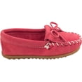 thumbnail image 4 of Minnetonka Children's Kilty Hardsole Moccasin, Hot Pink 2 Big Kid, 4 of 6