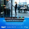 thumbnail image 5 of MeLE Business-Grade Quieter DL Fanless N150 Mini PC Dual 2.5G LAN 8GB 256GB SSD, 5 of 10