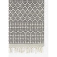 thumbnail image 2 of Momeni Ember Hand Woven New Zealand Wool Polyester Geometric Black Area Rug 9' X 12', 2 of 6