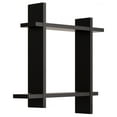 thumbnail image 3 of Interlocking Floating Wall Shelf Ledge Storage Cubby, Black, 3 of 7