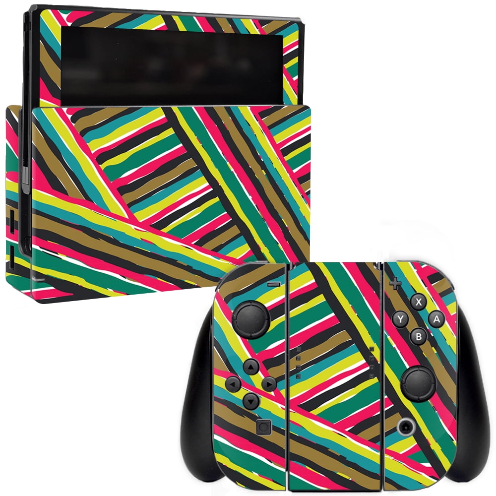 Skin Decal Wrap for Nintendo Switch sticker Split Color