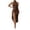 Coffee, variant on Tqcoqu Womens Maxi Dress Sleeveless Ruched Side Slit Bodycon Elegant Long Dress for Party Vacation Cocktail,Black,Women's XS-L