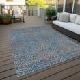 thumbnail image 6 of Addison Rugs Chantille Indoor/Outdoor Transitional Swirls Teal Washable Rectangle Rug, 3' x 5', 6 of 6