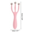 thumbnail image 2 of Unique Bargains 1 Pc Durable Facial Roller for Beauty Parlor Pink PP Carbon Beads, 2 of 5