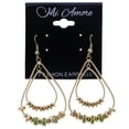 thumbnail image 2 of Mi Amore Dangle-Earrings Gold-Tone/Green, 2 of 2