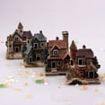 thumbnail image 5 of Desktop Dress Up, Fall Decor - Dienrx Miniature Fairy House Fairy Garden Home Decoration Resin Craft Decor, 1 Villa Ornament, 5 of 9