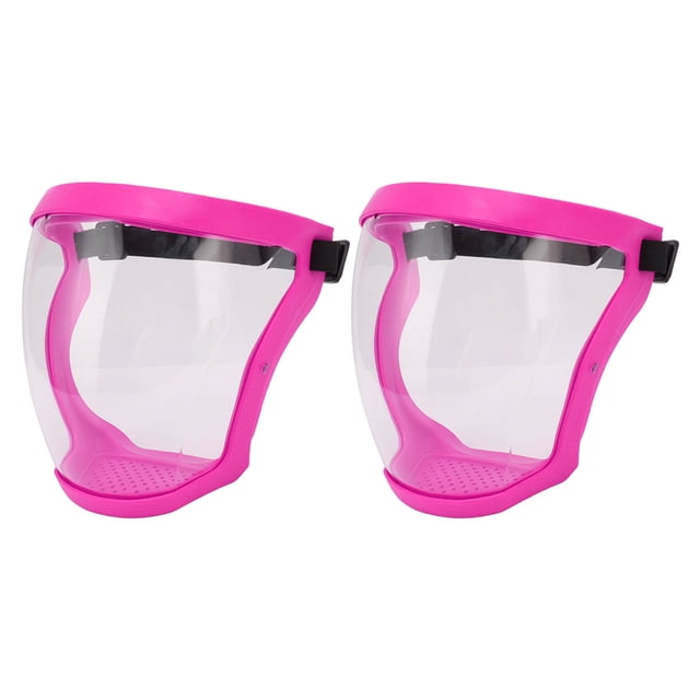 Protectores Faciales Protectores, 2 Piezas de Cinturón Elástico de Seguridad Protector Facial Reutilizable Con Filtro Almohadillas de Algodón Transparente