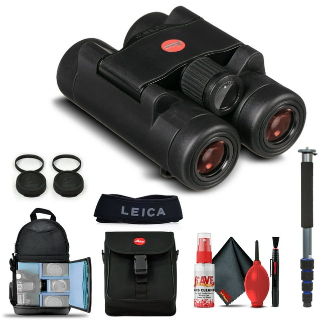 Leica 8x20 Ultravid BR Binoculars (Black Rubber) (40252) + Basic Bundle