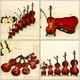 thumbnail image 3 of 1 Juego de Mini Instrumento Modelo Mini Violín Adorno Delicado Mini Instrumento Regalo, 3 of 5