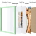 thumbnail image 2 of Vittanly 12x12 Picture Frame, Display Pictures 8x8 with Mat or 12x12 without Mat, Premium Material with Shatter Resistant Plexiglass, Square Frame for Wall Mounting, Home Decor, Light Green, 1 Pack, 2 of 6