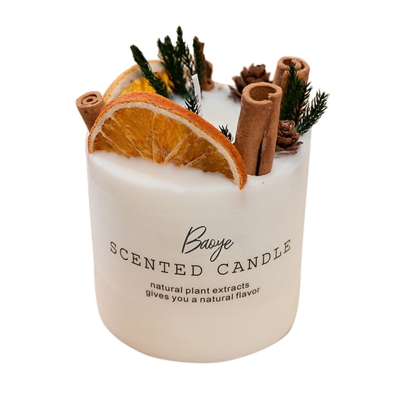 Binwennn Candle Holder Big as Candle Organic Natural Soy Wax Candle Candles With Dried Flowers Scent Handmade Scented Pure Oil
