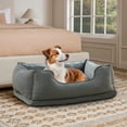 thumbnail image 5 of Home Soft Things Memory Foam Plush Pet Bed - Waterproof & Removable - Gray - 24"x33"x11", 5 of 8