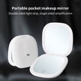 thumbnail image 4 of ZZwxWA 50% Off Clear Portable Double-Sided Makeup Mirror With 5X Magnification Foldable Design LED Lighting Rechargeable - A Illuminated Gift Mirror, 4 of 5