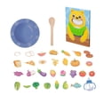 thumbnail image 2 of Fiudx juguetes para niños pequeños Casa de juegos para padres e hijos, simulación de oso, juego de alimentación, cuchara con Motor, juguetes de entrenamiento, 2 of 6
