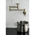 thumbnail image 3 of Kingston Brass KS8103CG Fuller Wall Mount Pot Filler Faucet, Antique Brass, 3 of 7