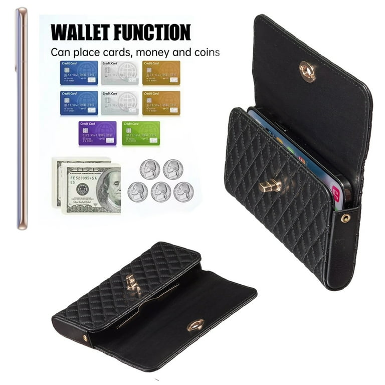 Dteck Women's Chain Wallet Crossbody Bag Small Purse