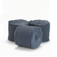 thumbnail image 1 of Nvzi Cinta de gasa para manualidades - Azul oscuro, 3 rollos de cinta con borlas de 4 cm de ancho x 49,5 m de largo, ideal para envolver ramos de novia, regalos y decoraciones para fiestas., 1 of 5
