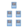 thumbnail image 1 of Wosthever Temporizador digital de cocina Cocinar Estudiar Reloj de cuenta regresiva Pantalla LCD Alarma Gadget de cocina, Azul Type2 NO2 Wosthever CBP143373, 1 of 5