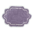 thumbnail image 2 of Home Weavers Allure Collection Bath Rug, Cotton Tufted, Soft Absorbent, Non-Slip Backing, Machine Washable, 17"x24", Purple, 2 of 9