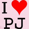 thumbnail image 2 of CafePress - I Love PJ Infant Bodysuit - Baby Light Bodysuit, Size Newborn - 24 Months, 2 of 4