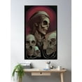 thumbnail image 2 of Skulls Of The Surrealist Sorcerers Poster Wall Art, Modern Wall Decor For Living Room Bedroom, 8x12 UNFRAMED, 2 of 3